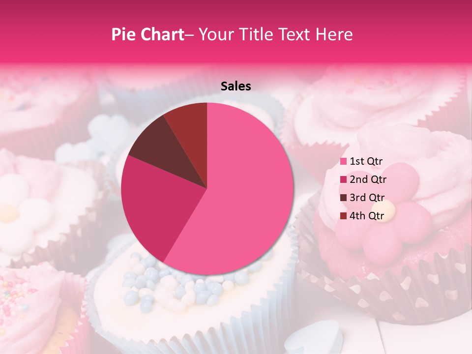 A Bunch Of Cupcakes That Are On A Table PowerPoint Template