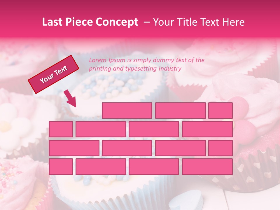 A Bunch Of Cupcakes That Are On A Table PowerPoint Template