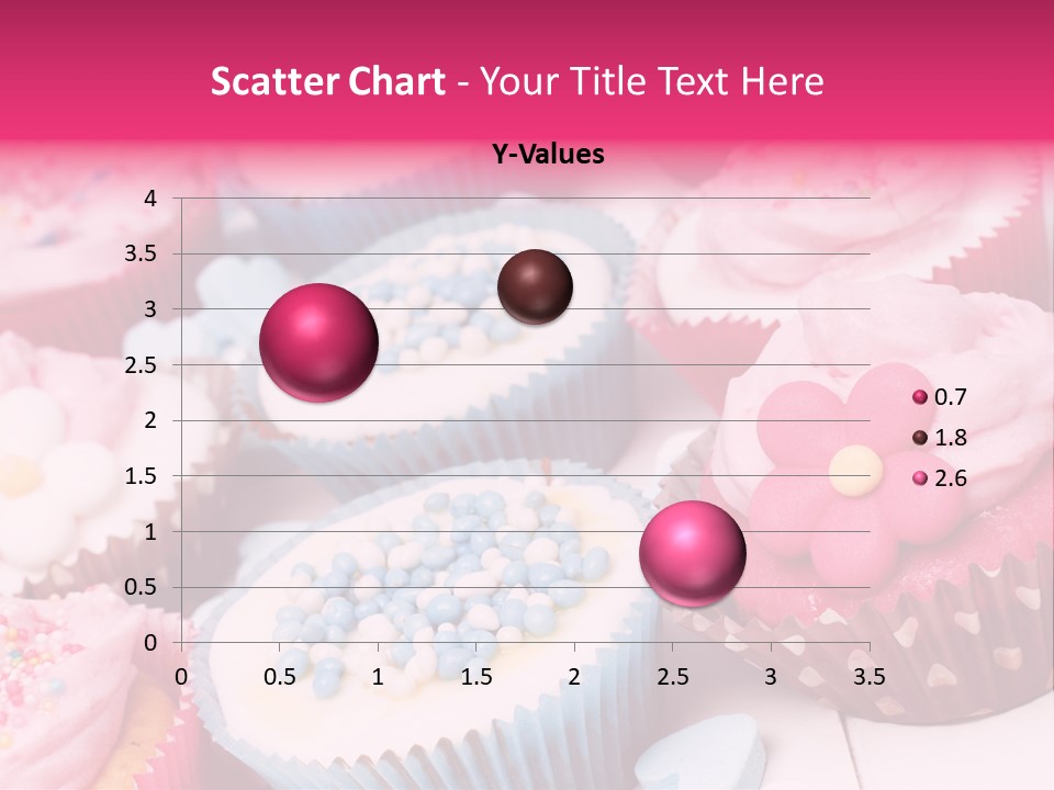 A Bunch Of Cupcakes That Are On A Table PowerPoint Template