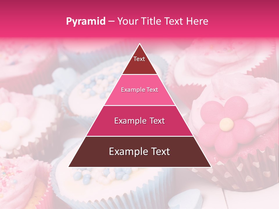 A Bunch Of Cupcakes That Are On A Table PowerPoint Template