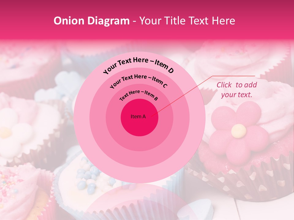 A Bunch Of Cupcakes That Are On A Table PowerPoint Template
