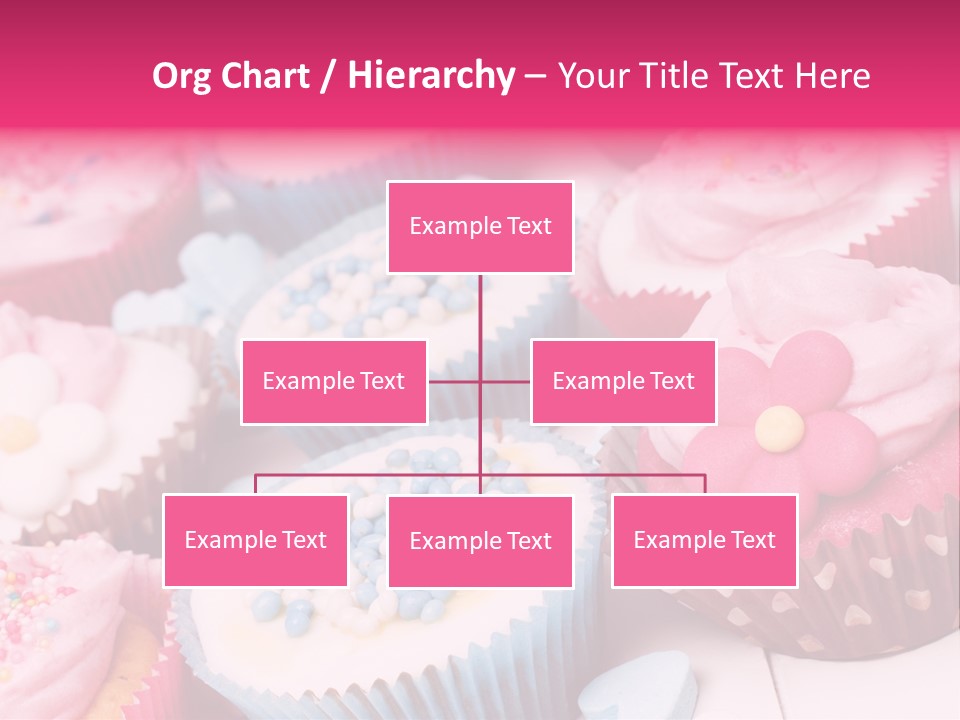 A Bunch Of Cupcakes That Are On A Table PowerPoint Template
