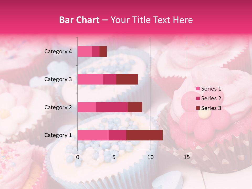 A Bunch Of Cupcakes That Are On A Table PowerPoint Template