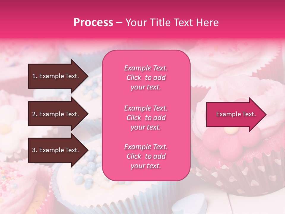 A Bunch Of Cupcakes That Are On A Table PowerPoint Template