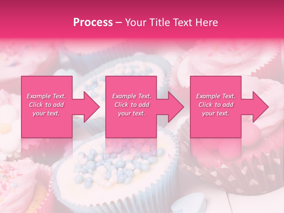 A Bunch Of Cupcakes That Are On A Table PowerPoint Template