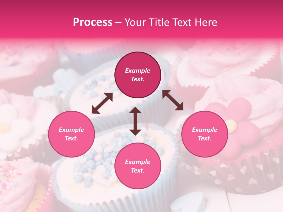 A Bunch Of Cupcakes That Are On A Table PowerPoint Template