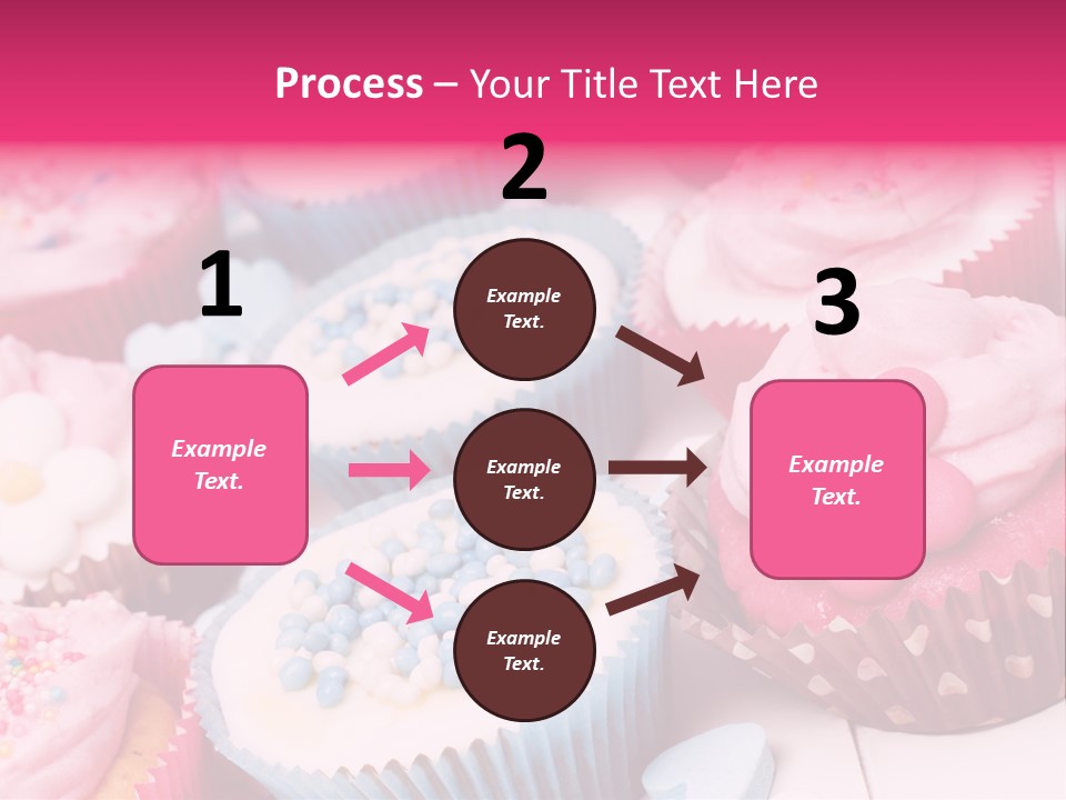 A Bunch Of Cupcakes That Are On A Table PowerPoint Template