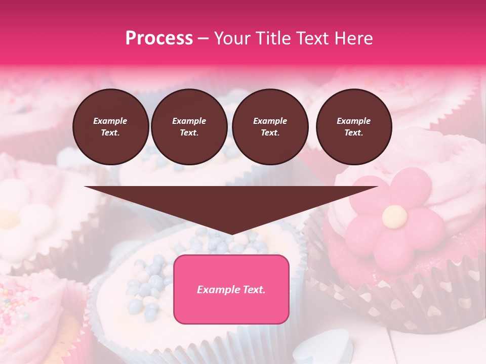 A Bunch Of Cupcakes That Are On A Table PowerPoint Template