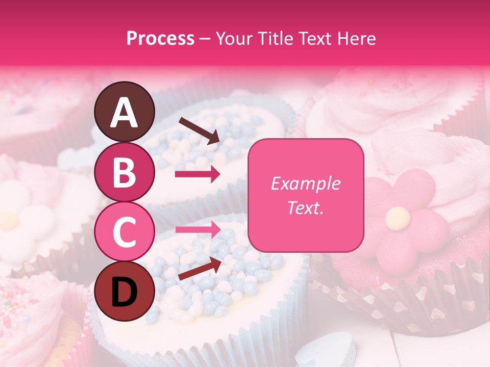 A Bunch Of Cupcakes That Are On A Table PowerPoint Template
