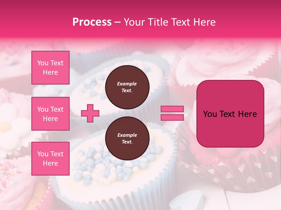 A Bunch Of Cupcakes That Are On A Table PowerPoint Template