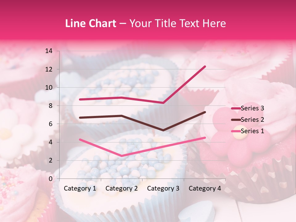 A Bunch Of Cupcakes That Are On A Table PowerPoint Template