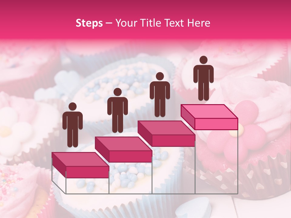 A Bunch Of Cupcakes That Are On A Table PowerPoint Template