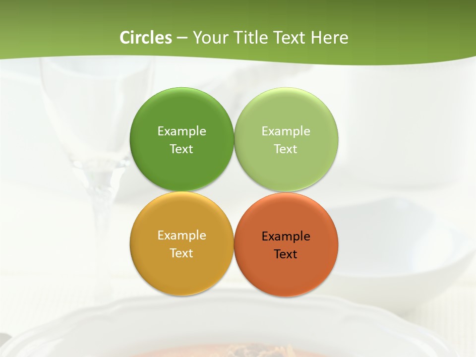 A Bowl Of Soup On A Table With A Glass Of Water PowerPoint Template