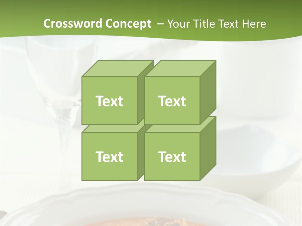 A Bowl Of Soup On A Table With A Glass Of Water PowerPoint Template