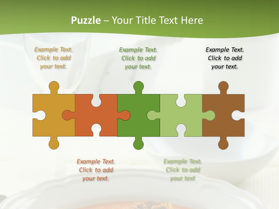 A Bowl Of Soup On A Table With A Glass Of Water PowerPoint Template