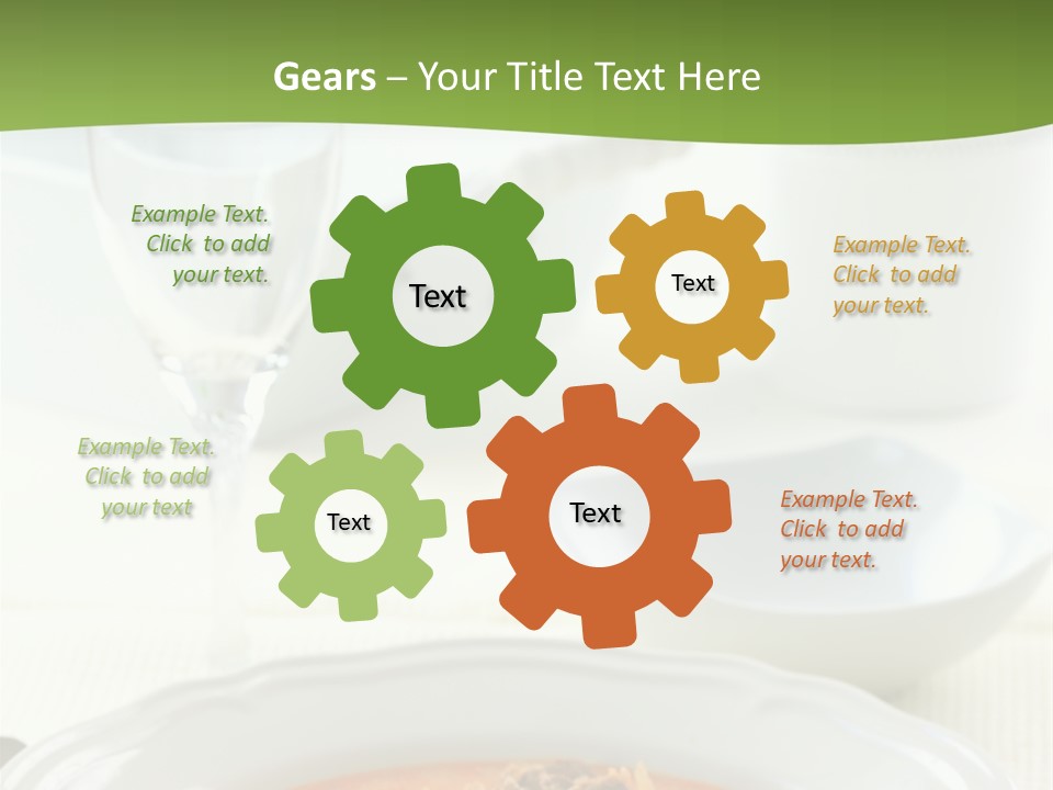 A Bowl Of Soup On A Table With A Glass Of Water PowerPoint Template