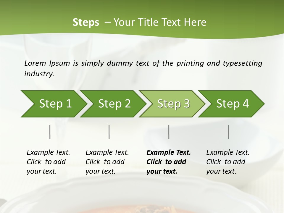 A Bowl Of Soup On A Table With A Glass Of Water PowerPoint Template