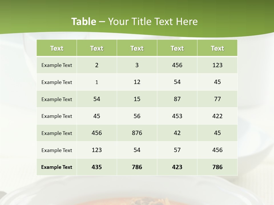 A Bowl Of Soup On A Table With A Glass Of Water PowerPoint Template