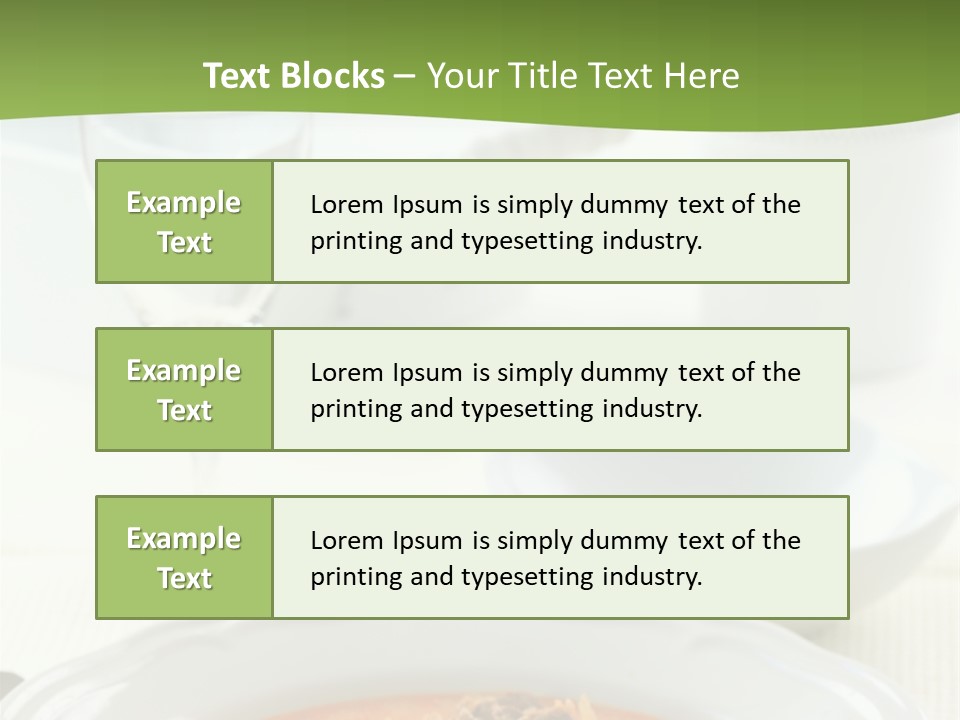 A Bowl Of Soup On A Table With A Glass Of Water PowerPoint Template