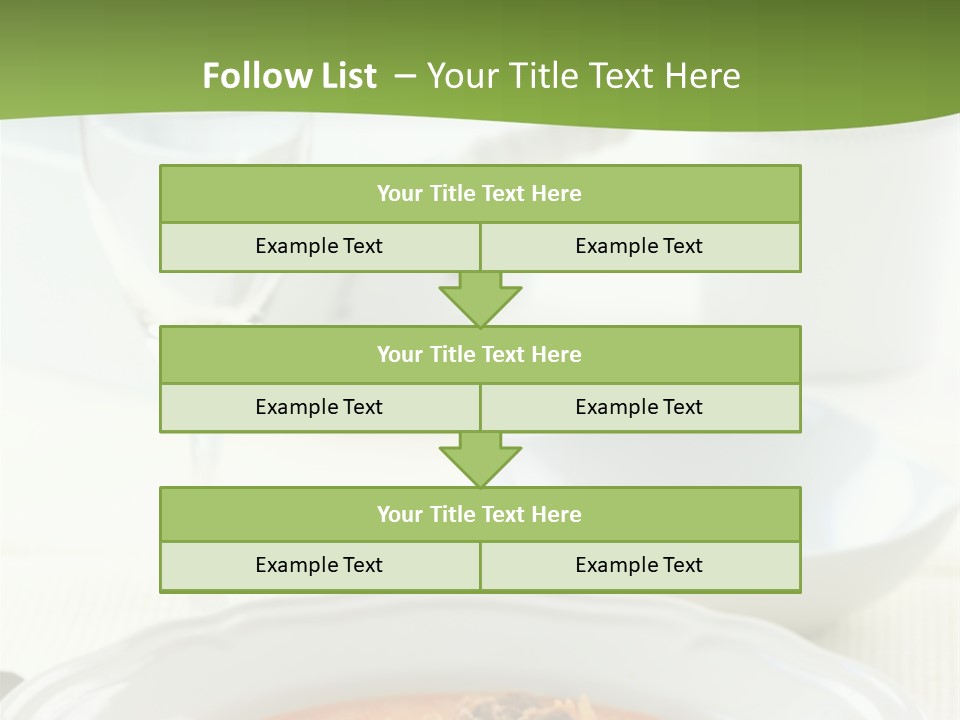 A Bowl Of Soup On A Table With A Glass Of Water PowerPoint Template