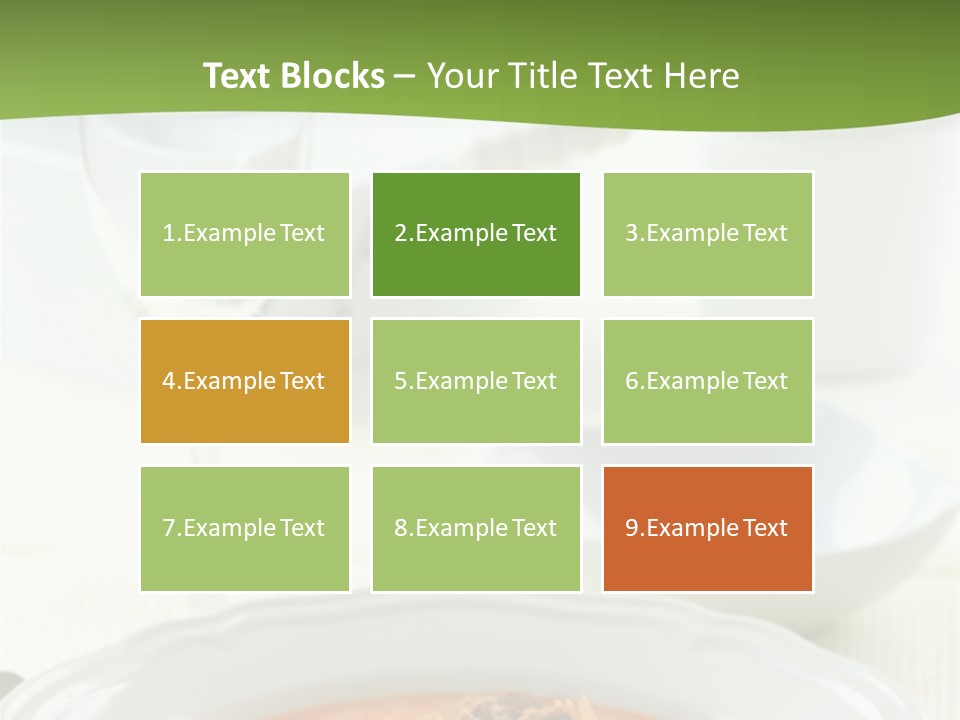A Bowl Of Soup On A Table With A Glass Of Water PowerPoint Template