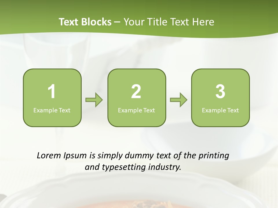 A Bowl Of Soup On A Table With A Glass Of Water PowerPoint Template