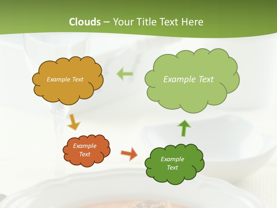 A Bowl Of Soup On A Table With A Glass Of Water PowerPoint Template