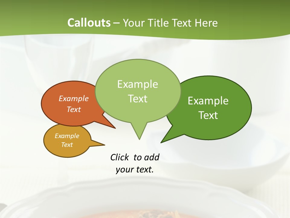 A Bowl Of Soup On A Table With A Glass Of Water PowerPoint Template