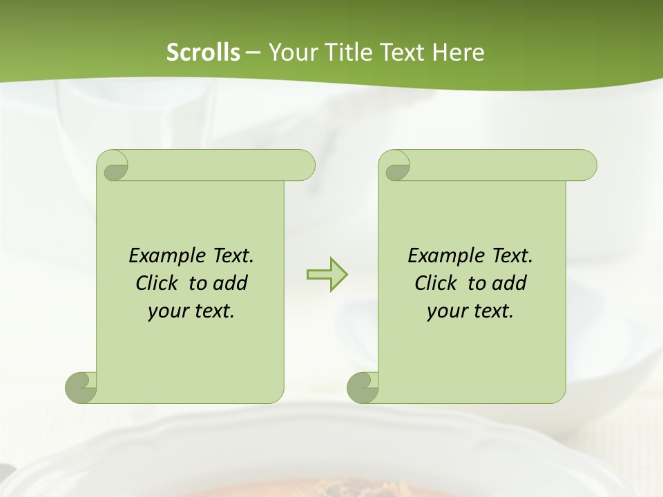 A Bowl Of Soup On A Table With A Glass Of Water PowerPoint Template