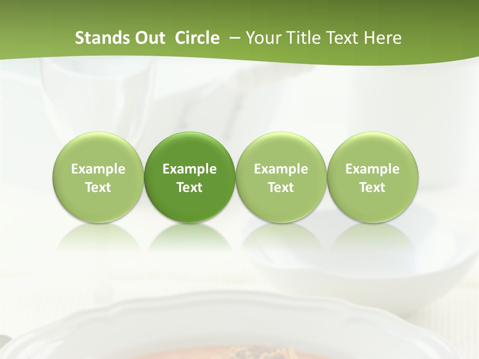 A Bowl Of Soup On A Table With A Glass Of Water PowerPoint Template