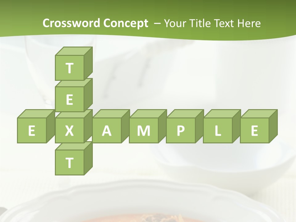 A Bowl Of Soup On A Table With A Glass Of Water PowerPoint Template