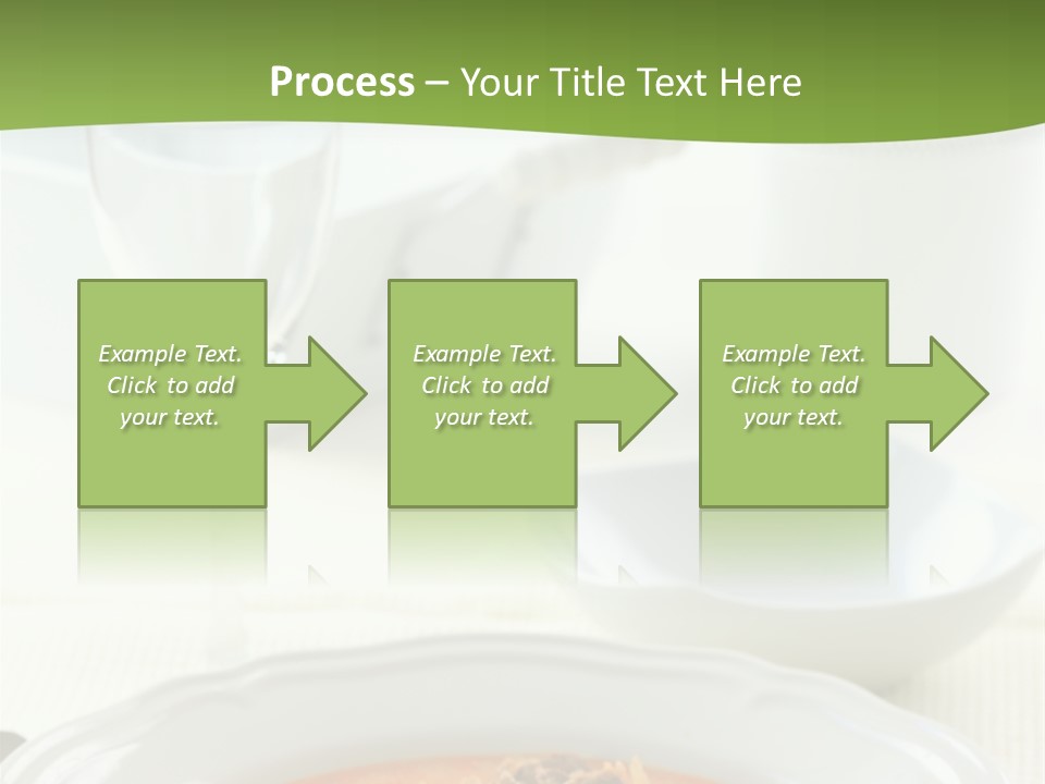 A Bowl Of Soup On A Table With A Glass Of Water PowerPoint Template