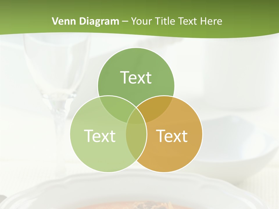 A Bowl Of Soup On A Table With A Glass Of Water PowerPoint Template