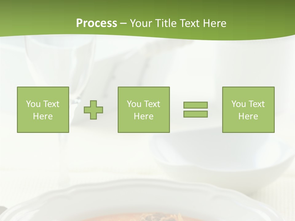A Bowl Of Soup On A Table With A Glass Of Water PowerPoint Template