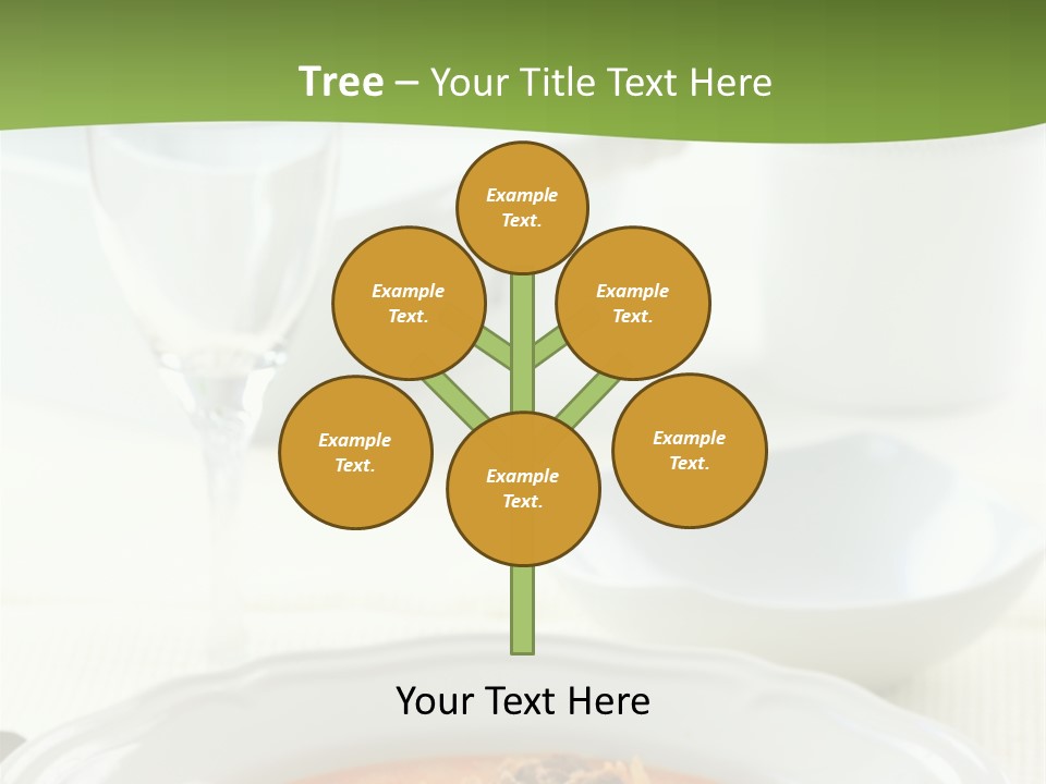 A Bowl Of Soup On A Table With A Glass Of Water PowerPoint Template