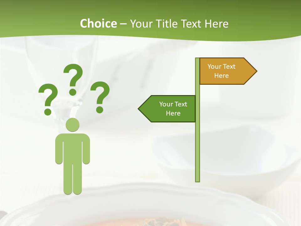 A Bowl Of Soup On A Table With A Glass Of Water PowerPoint Template