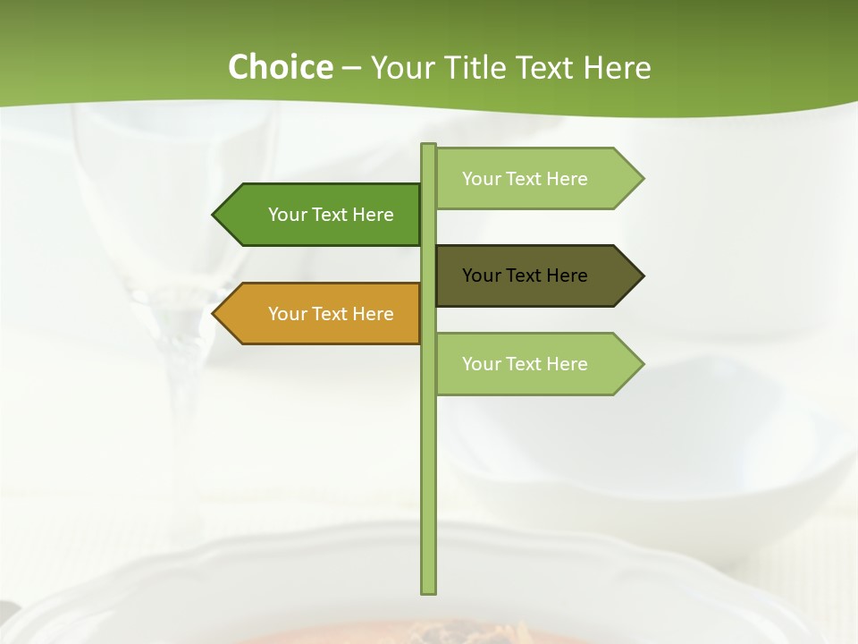 A Bowl Of Soup On A Table With A Glass Of Water PowerPoint Template