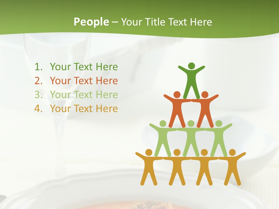 A Bowl Of Soup On A Table With A Glass Of Water PowerPoint Template