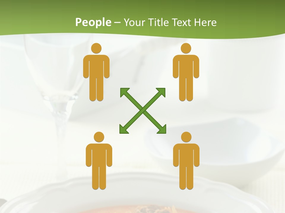 A Bowl Of Soup On A Table With A Glass Of Water PowerPoint Template