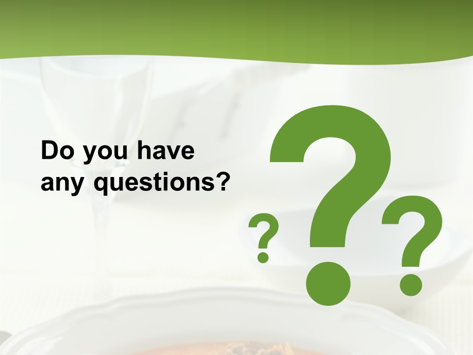 A Bowl Of Soup On A Table With A Glass Of Water PowerPoint Template