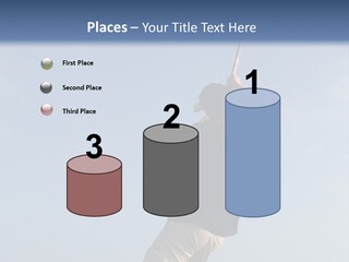 A Man On The Beach Holding A Fishing Rod PowerPoint Template