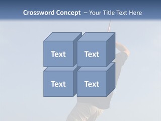 A Man On The Beach Holding A Fishing Rod PowerPoint Template