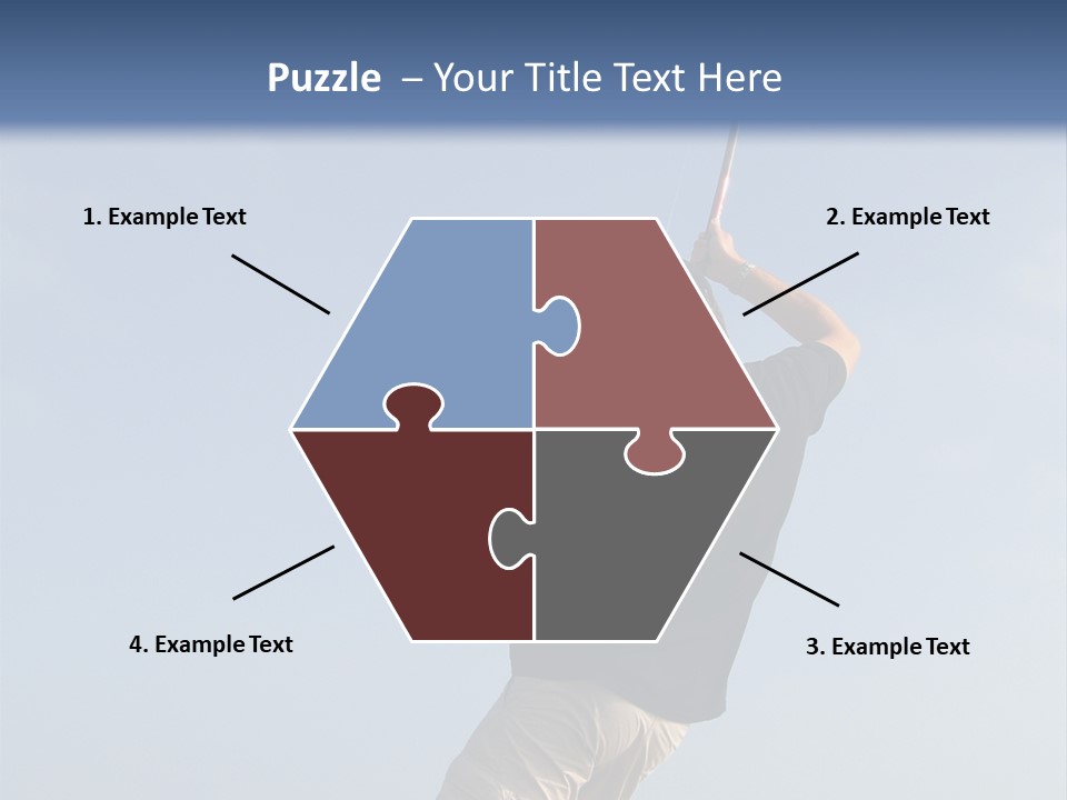 A Man On The Beach Holding A Fishing Rod PowerPoint Template