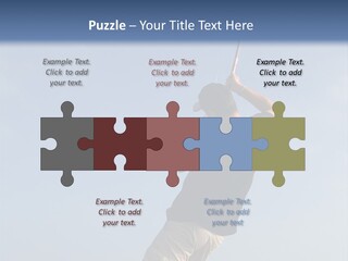 A Man On The Beach Holding A Fishing Rod PowerPoint Template