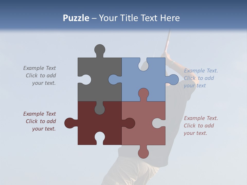 A Man On The Beach Holding A Fishing Rod PowerPoint Template