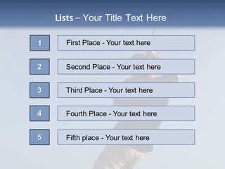 A Man On The Beach Holding A Fishing Rod PowerPoint Template