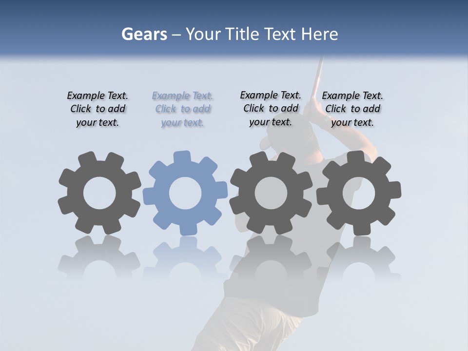 A Man On The Beach Holding A Fishing Rod PowerPoint Template