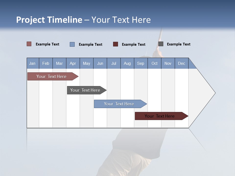 A Man On The Beach Holding A Fishing Rod PowerPoint Template