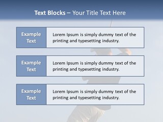 A Man On The Beach Holding A Fishing Rod PowerPoint Template