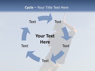 A Man On The Beach Holding A Fishing Rod PowerPoint Template